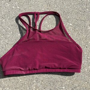 maroon lululemon sports bra